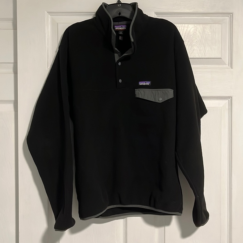 PATAGONIA synchilla black and grey size M